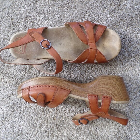 Dansko leather platform sandals 39 - Picture 3 of 12